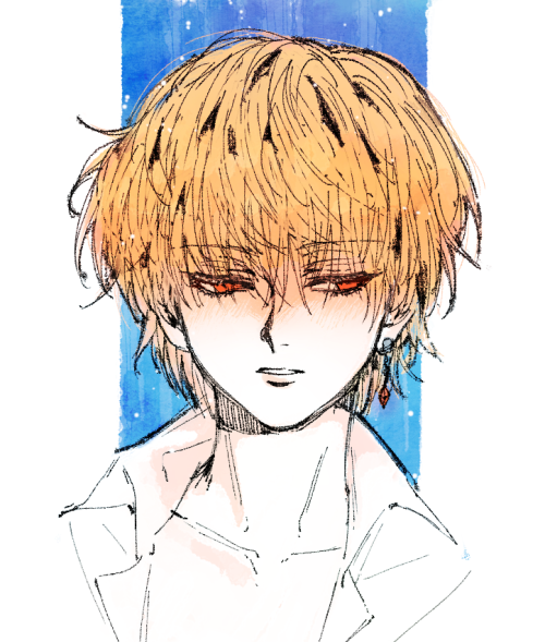 kurapika..he is too beautiful I can’t draw him well…T-T