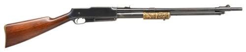 Standard Arms Model G pump action/semi automatic rifle, early 20th century.  The Model G featured a 