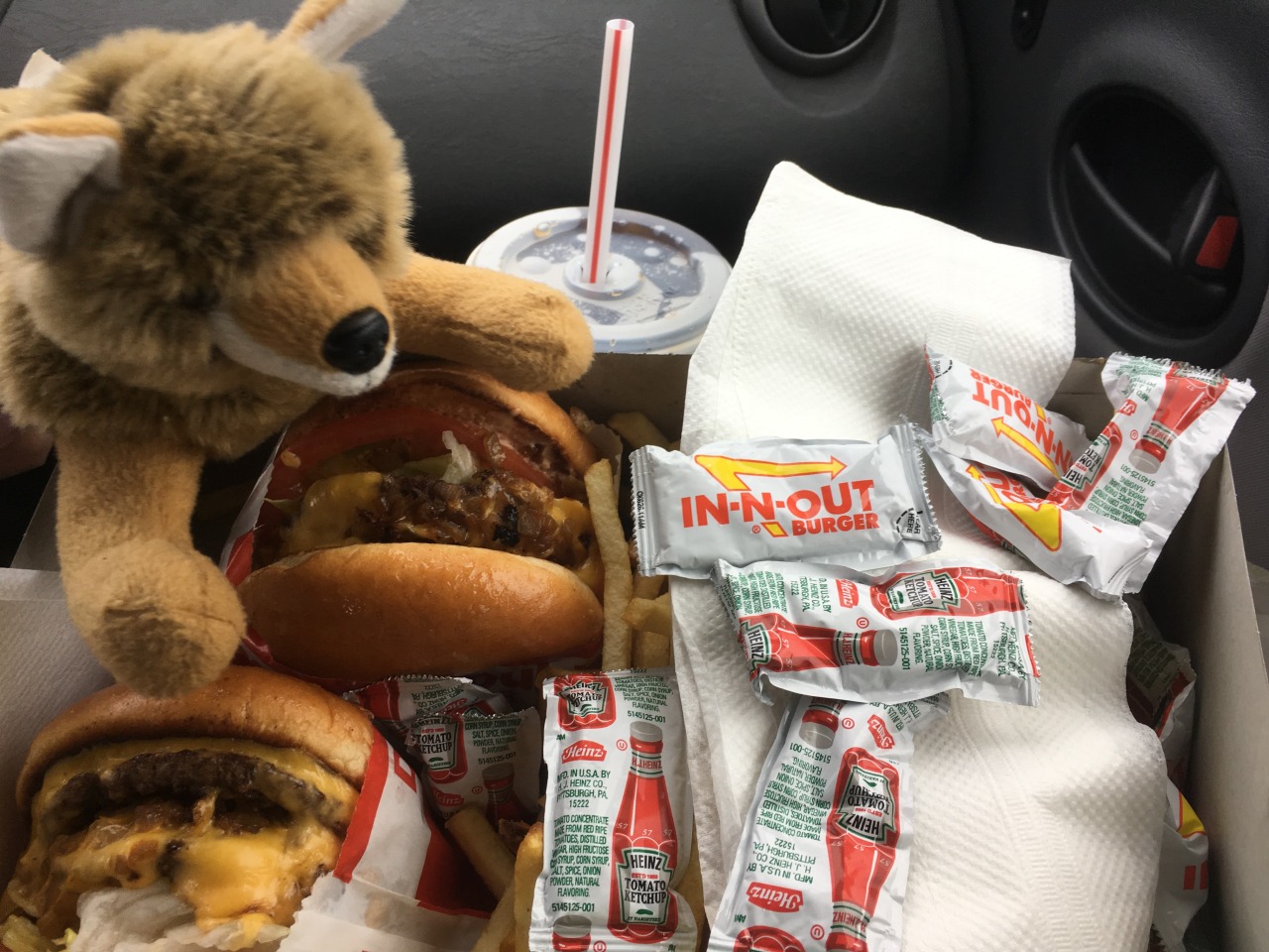 Still out on vacation. I had In N Out.It was delicious.