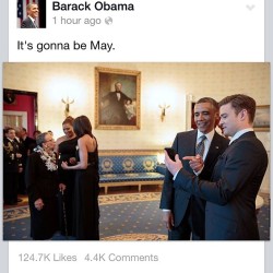 Save your political views for your online blog because he is one of the funniest Presidents. #itsgonnabeMAY