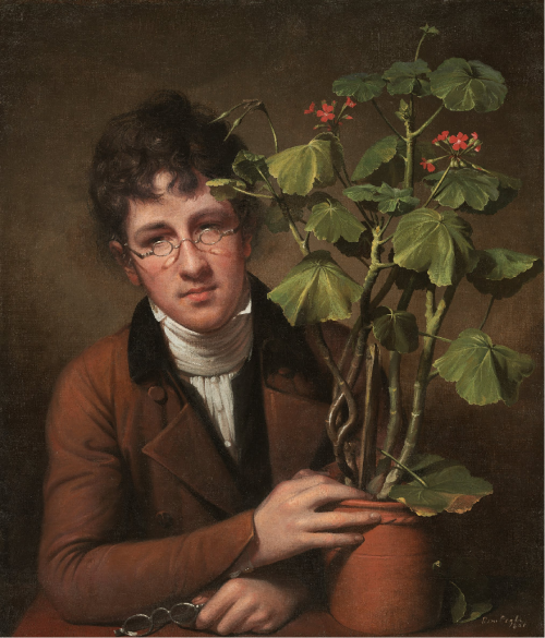 Rembrandt Peale Rubens Peale with a Geranium 1801 Painted in Philadelphia, the work could be describ