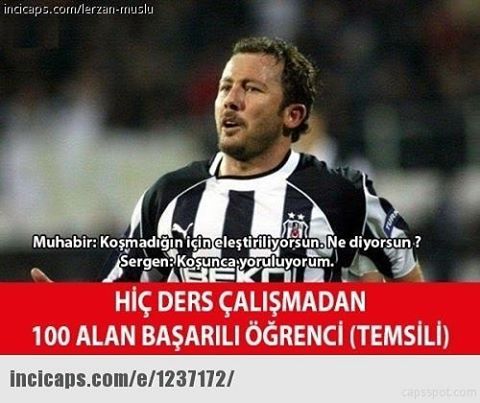 Muhabir: Koşmadığın için...