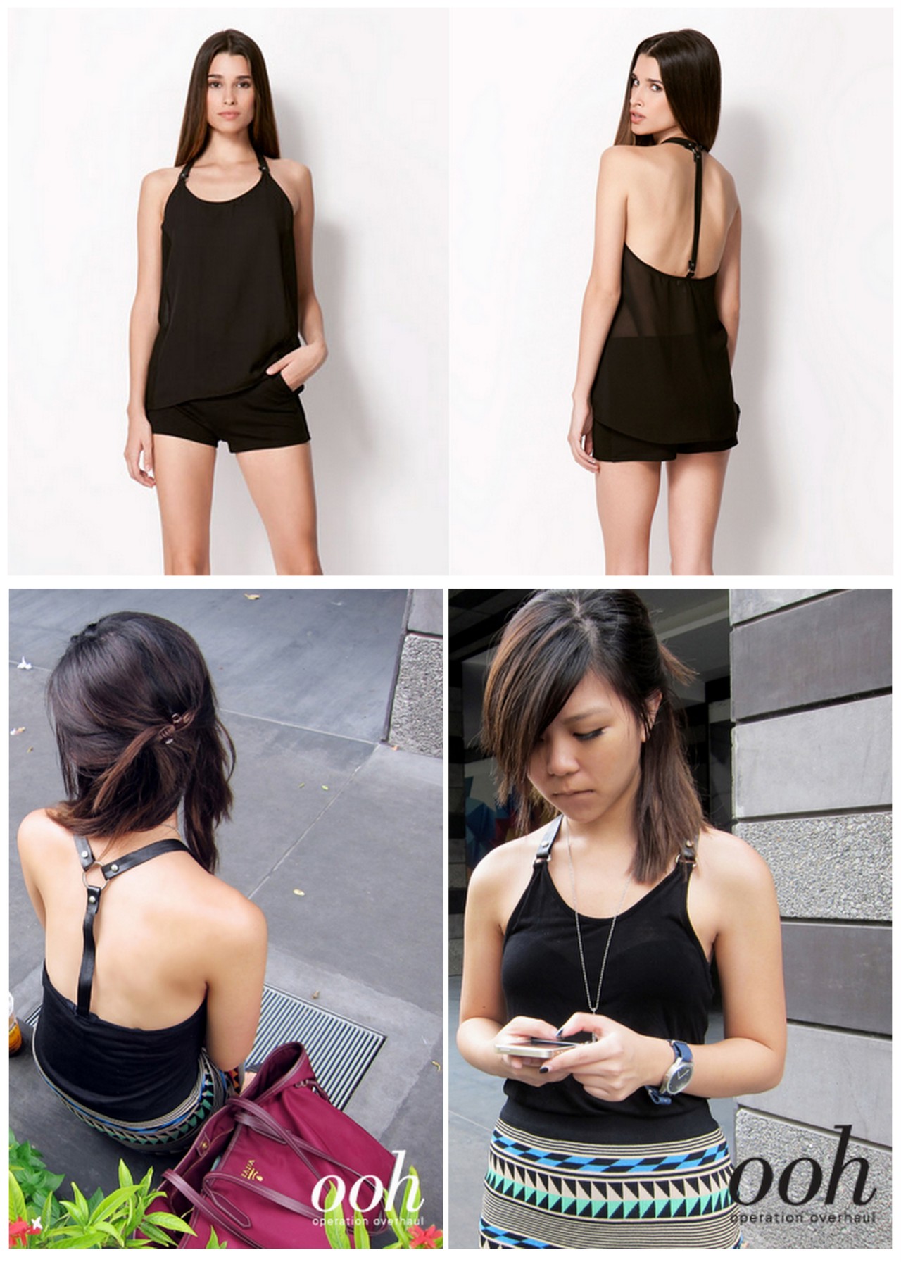 DIY Bershka Knockoff Harness Tank Tee Restyle... | True Blue Me & You DIYs for Creatives