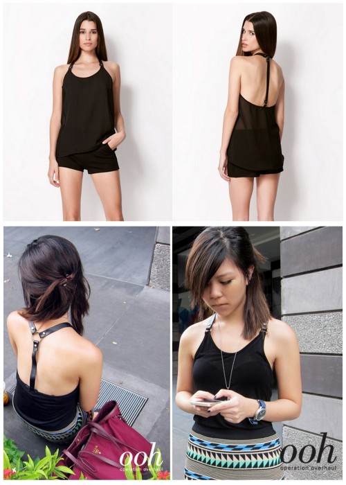 DIY Bershka Knockoff Harness Tank Tee Restyle Tutorial form Operation Overhaul here. This wasn&rsquo