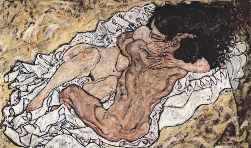 disease:  EGON SCHIELE / “THE EMBRACE” / 1917[oil on canvas | 98 x 169 cm.]