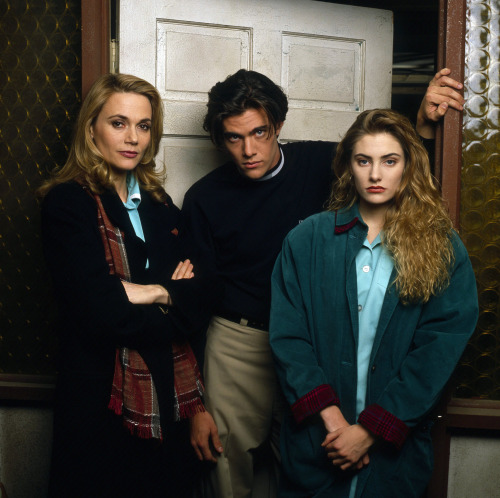 The cast of Twin Peaks (1990); Mädchen Amick, James Marshall, Dana Ashbrook and Peggy Lipton.Ph
