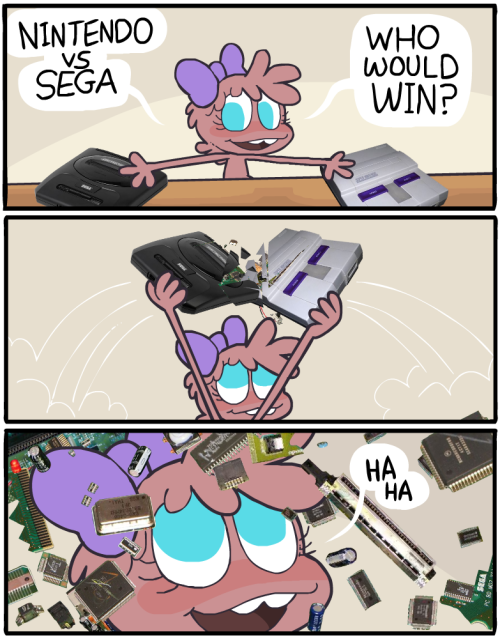 Porn photo sketchamagowza:  Nintendo vs Sega 