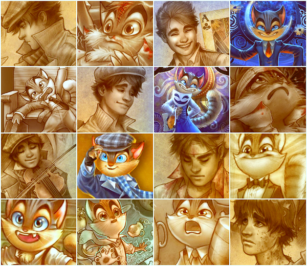 lackadaisycats:  claudia-cher:  Characters from Lackadaisy   Ah, neat! 