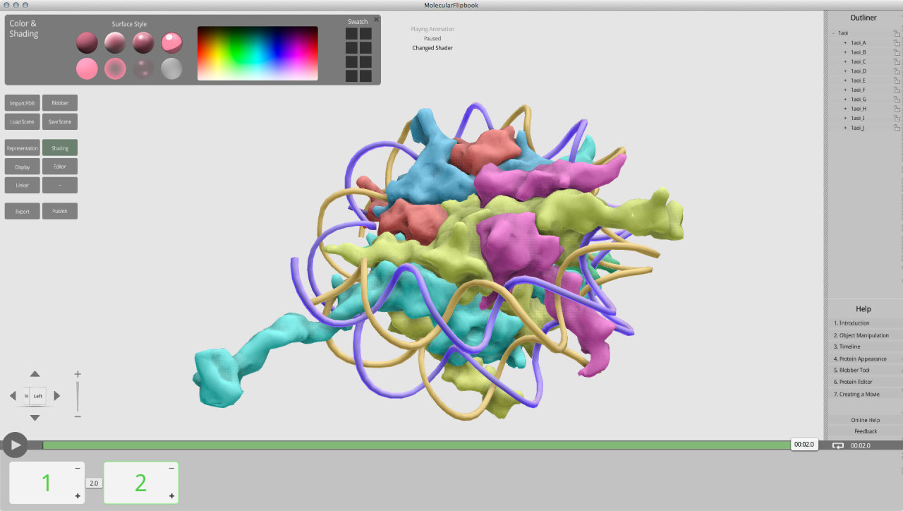 Mike Pan's Digital • Thoughts on BioBlender Molecular Flipbook