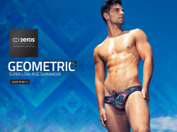 mancrushoftheday:  @2EROS Geometric Super-Low Rise Swimwear (via @man_crush)