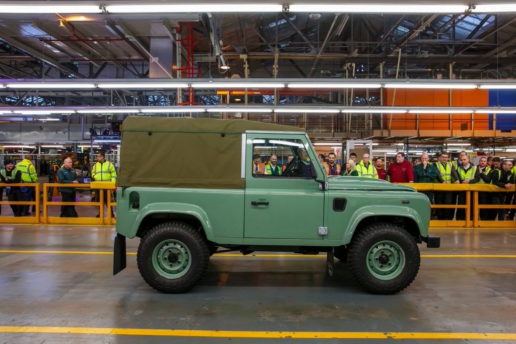 Land Rover on Twitter: "Here it is, the last #Defender to roll off the production