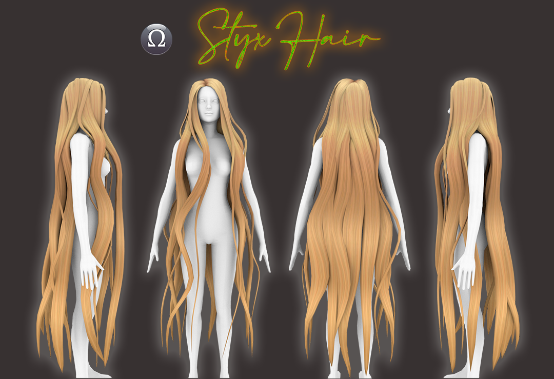 sims 4 cc hair ombre tumblr