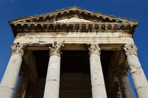 myhistoryblog: Temple of Augustus, Colonia Pietas Iulia Pola Pollentia Herculanea, Histria by carole