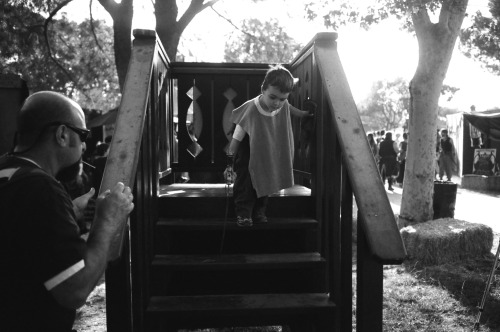 kids and staircase