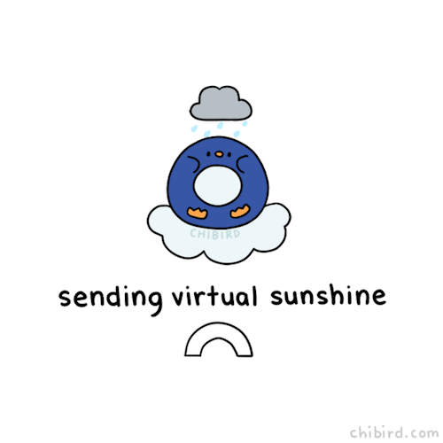If you’re going through any storms, let me send you some virtual sunshine! ☀ Chibird store | Positiv