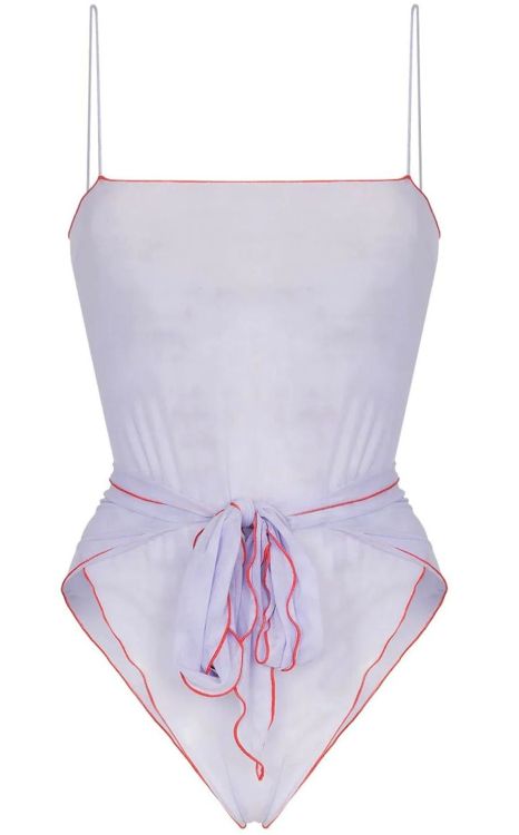 Isosceles Lingerie | Radicchio • wrap around body in sheer lilac Italian stretch mesh +&nb