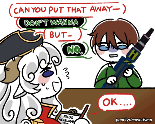 poorlydrawndsmp:meanwhile in therapuffy’s office