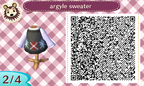 Just a cute argyle sweater, enjoy!