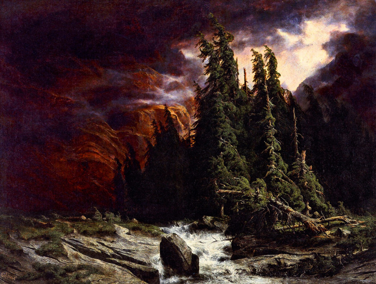 aqua-regia009: The Thunderstorm at Handeck (1839) - Alexandre Calame