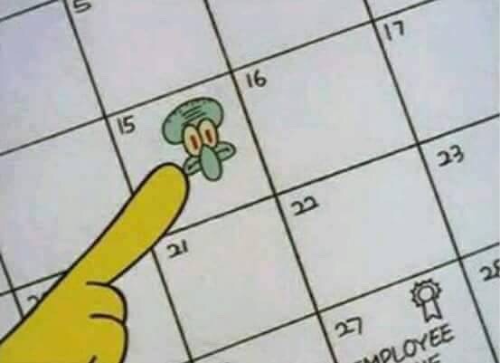 todoslosdays:  It’s annoy Squidward day
