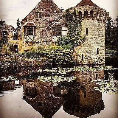 The Mystery of Scotney Castle . ⚫Located in Lamberhurst, Kent, England. ⚫Built as a fortified manor 