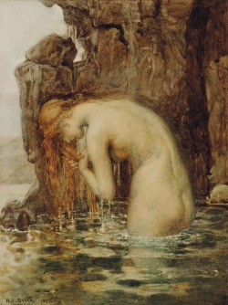oldpaintings:  The Hidden Pool, 1892 by Henry