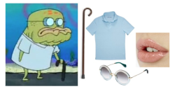 thatsmoderatelyraven:  Steal His Look: Old Man Jenkins Kent Wang Polo Light Blue - 趩 Lip Gloss - Charlotte Tilbury - ๡ Miu Miu Sunglasses - 踦 Irish Walking Stick - ๓.99