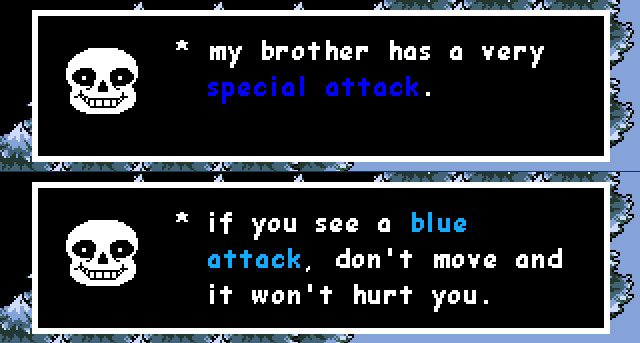 Why doesn't Sans just use this as his first attack? (I mean in