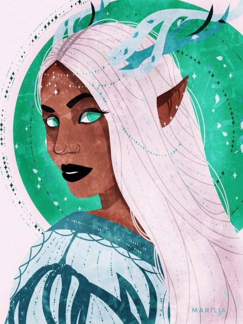 Ghilan’nain, mother of the halla, the first mortal to join the Elven Pantheon and&hellip; 