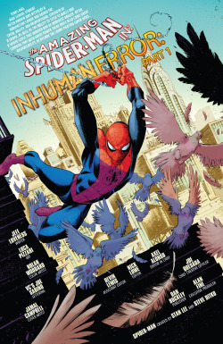 marvel-dc-art:  Amazing Spider-Man Special #1 - “Inhuman Error” (2015) pencil &amp; ink by Luca Pizzari color by Nolan Woodard