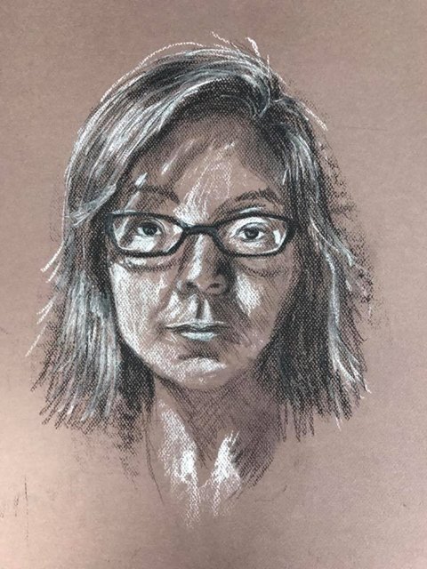 Self-portrait, by Sharon Murata, 2017