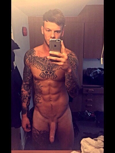 fuckustevenpena:  He’s NAKED!! X Factor’s Ellis Lacy shows off his uncut cock. Again.