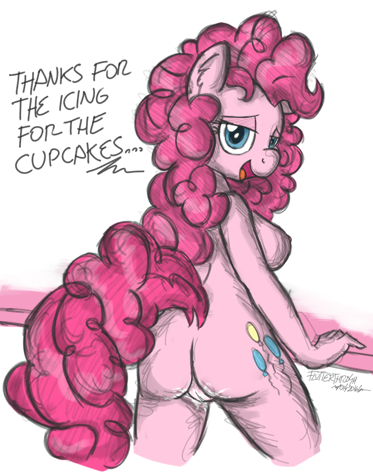 flutterthrash-nsfw:“Cupcakes” No problem Pinkie!  Commissions OPENED! : http://flutterthrash.tumblr.com/image/137774318329