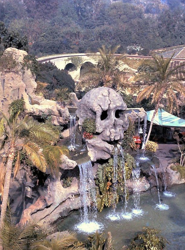 spacemountaineer:  Overhead view of Skull Rock in Fantasyland in 1967. via eBay seller