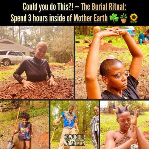 #Repost @wonderwombman ・・・ Could you do it?!?!?!!  The Burial Ritual: Spend 3 hours inside of Mother