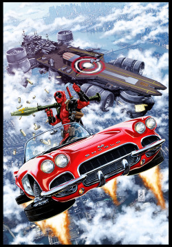 herochan:  Deadpool #21 Cover Illustration by Mark Brooks 