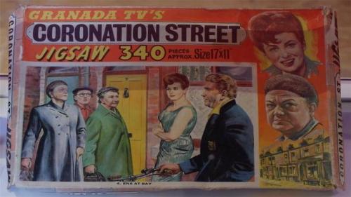 Coronation Street Jigsaw Puzzle.Those were the days at the Castle Museum, York. England. 