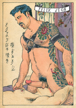 felixdeon:  **Leather in Japan 4**This limited edition print is available in my Etsy Store. Click HERE. 