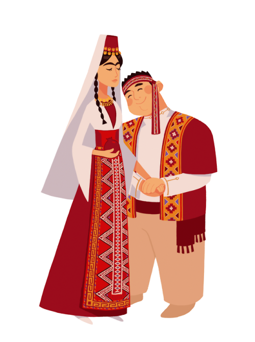 alexiadraws:celebrating my armenian heritage with some studies of armenia’s wonderful traditional cl