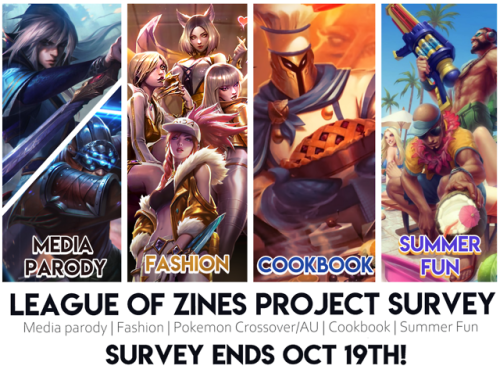Now that pre-orders have ended, we’re moving onto our interest check survey for the next zine 
