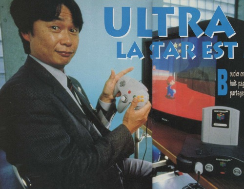 Shigeru Miyamoto with his most enduring creation: Mario - CHM Revolution