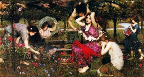 summerlilac:  Flora and the Zephyrs, 1898 - John William Waterhouse