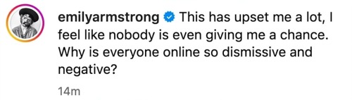 Well, Gee Emily, Maybe Because You Can't Sing, You're In A Cult, You Support Rapists, You Harassed And
