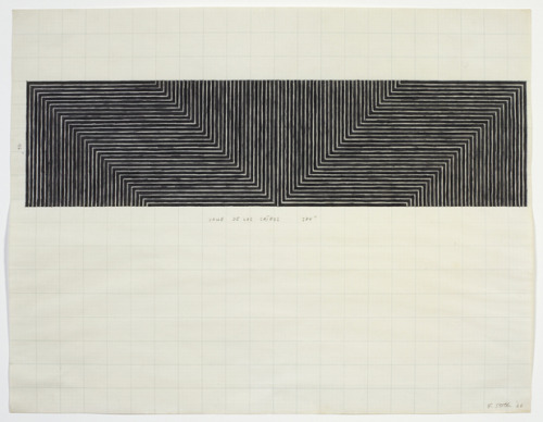 softpyramid:  Frank StellaStudy for “Valle de los Caídos”1996ink on graph paper 