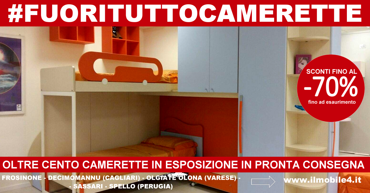 Ilmobile4 Srl Fuoritutto Sulle Camerette Con Sconti Fino Al