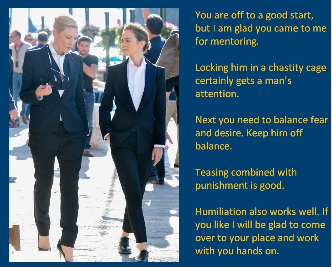You are off to a good start, but I am glad you came to me for mentoring.Locking him
