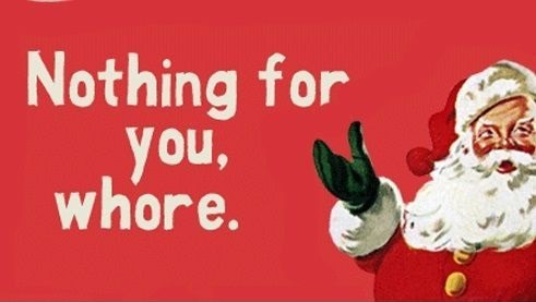 Potty mouth Santa, lol&hellip;