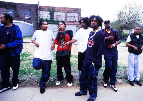 90shiphopraprnb:Bone Thugs-n-Harmony | Cleveland, Ohio - 1996 | Photo by Chi Modu