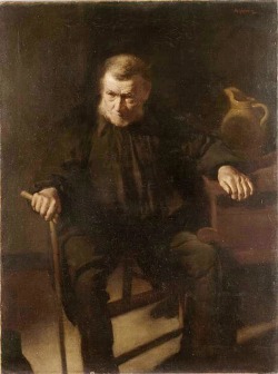 Max Meldrum (Edinburgh 1875 - Kew, Victoria 1955); A Peasant of Pacé, 1908; oil on canvas
