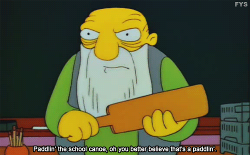 fyspringfield:  Not following this blog, that’s a paddlin’.